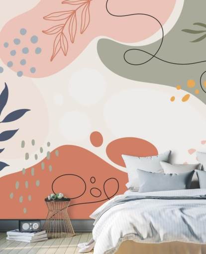 colourful abstract shape wallpaper