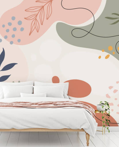 colourful abstract shape wallpaper