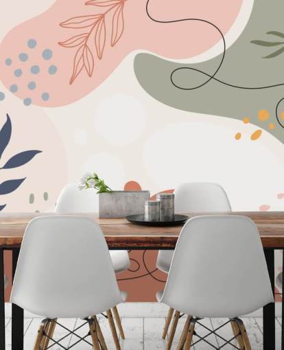 colourful abstract shape wallpaper