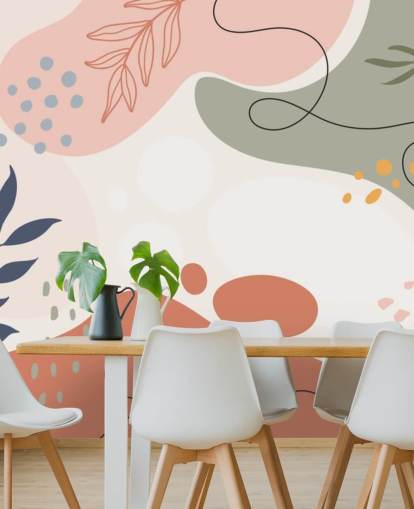 colourful abstract shape wallpaper