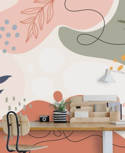 colourful abstract shape wallpaper