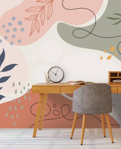 colourful abstract shape wallpaper