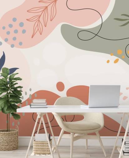 colourful abstract shape wallpaper