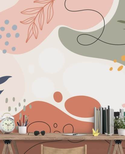 colourful abstract shape wallpaper