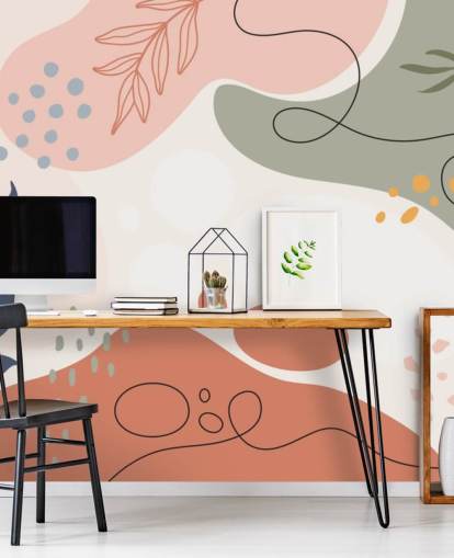 colourful abstract shape wallpaper