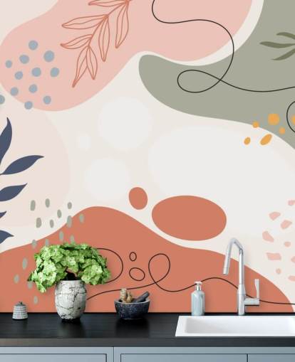 colourful abstract shape wallpaper