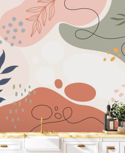 colourful abstract shape wallpaper