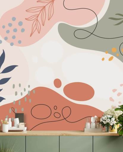 colourful abstract shape wallpaper