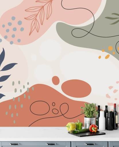 colourful abstract shape wallpaper