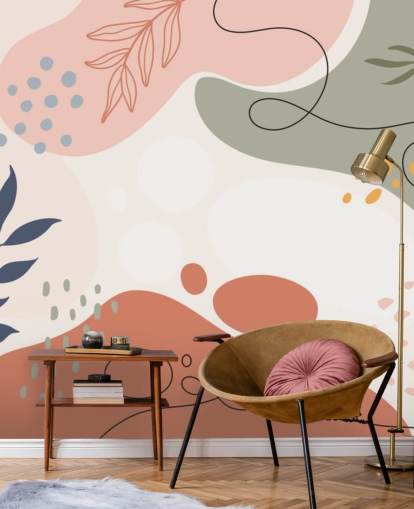 colourful abstract shape wallpaper