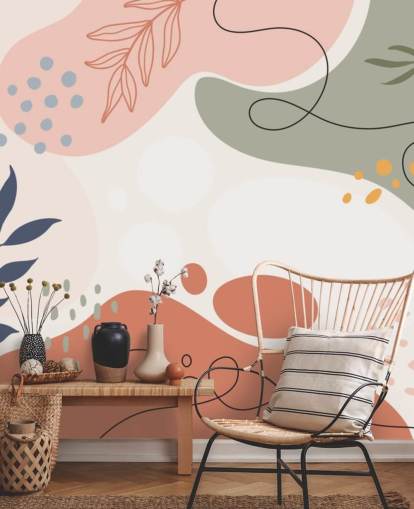 colourful abstract shape wallpaper