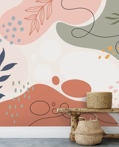 colourful abstract shape wallpaper