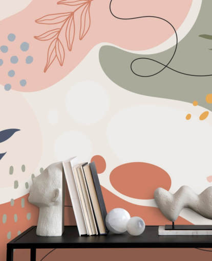 papier peint de forme abstraite colorée