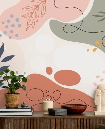 colourful abstract shape wallpaper