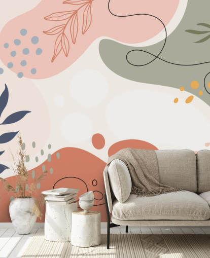 papier peint de forme abstraite colorée