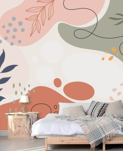 colourful abstract shape wallpaper