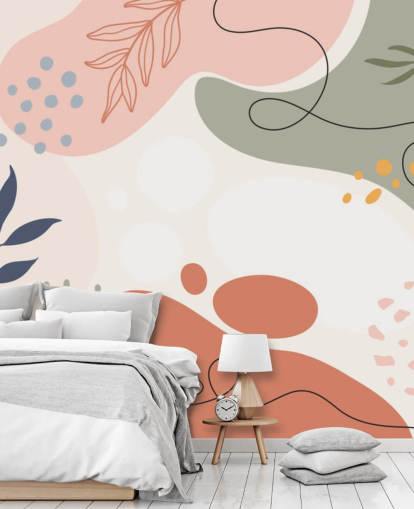 colourful abstract shape wallpaper