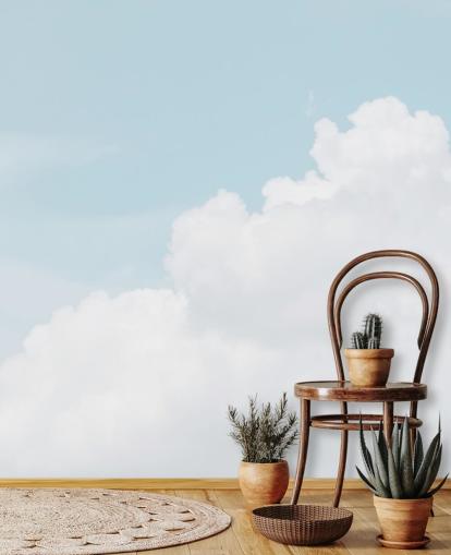 cloudy blue sky wallpaper