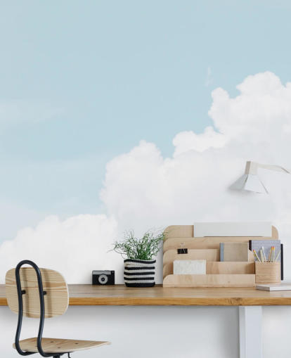 cloudy blue sky wallpaper