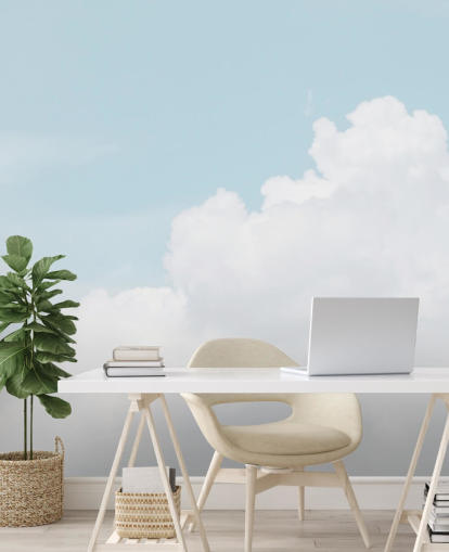 fondo de pantalla de cielo azul nublado