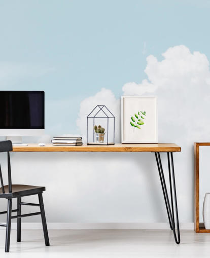 fond d'écran ciel bleu nuageux