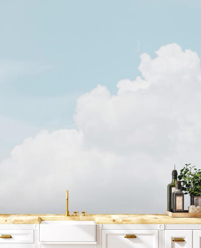 cloudy blue sky wallpaper