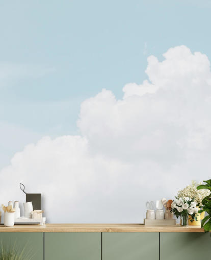 cloudy blue sky wallpaper