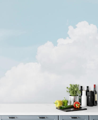 cloudy blue sky wallpaper