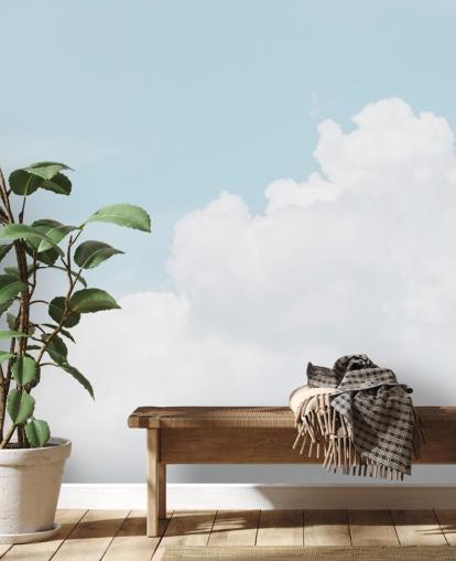 fondo de pantalla de cielo azul nublado