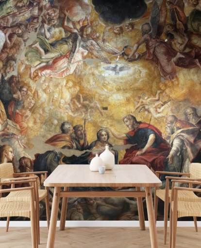 papel pintado fresco antiguo