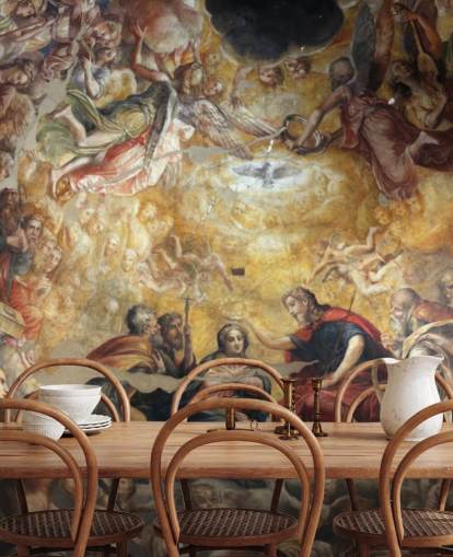 papier peint antique fresco