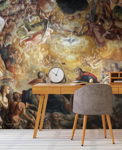 antique fresco wallpaper