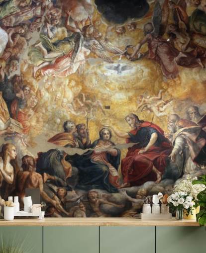 antique fresco wallpaper