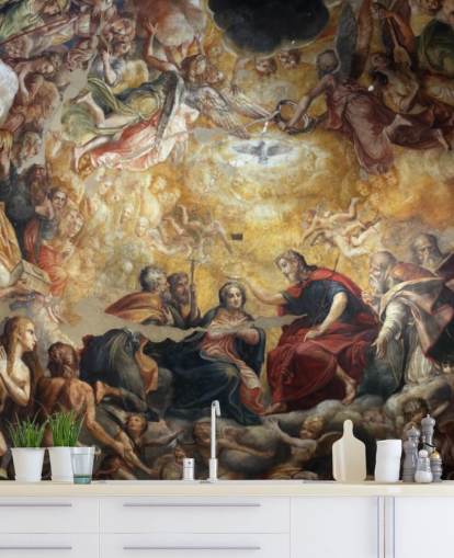 papier peint antique fresco