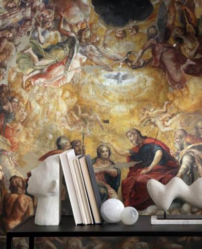 antique fresco wallpaper