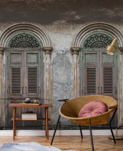 two old doors wallpaper