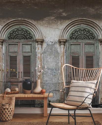 two old doors wallpaper