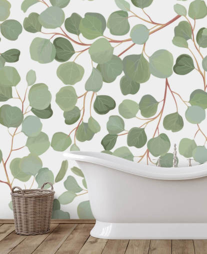 papel tapiz de hojas verdes salvia