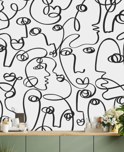 face line art wallpaper face line art wallpaper