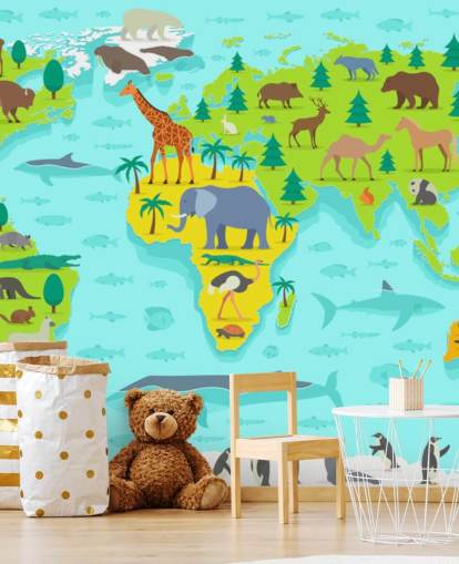 papel de parede colorido de mapas de animais papel de parede colorido de mapas de animais