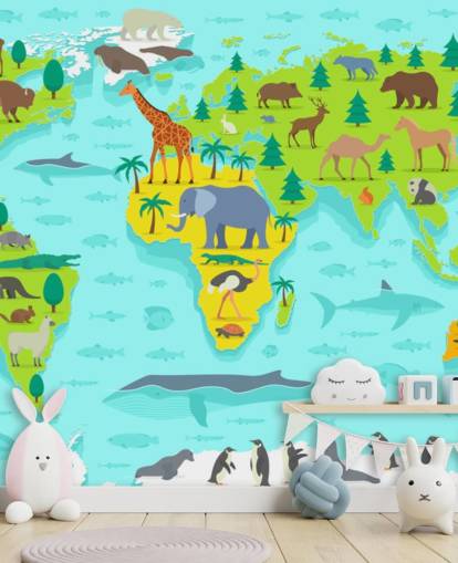 papel de parede colorido de mapas de animais papel de parede colorido de mapas de animais