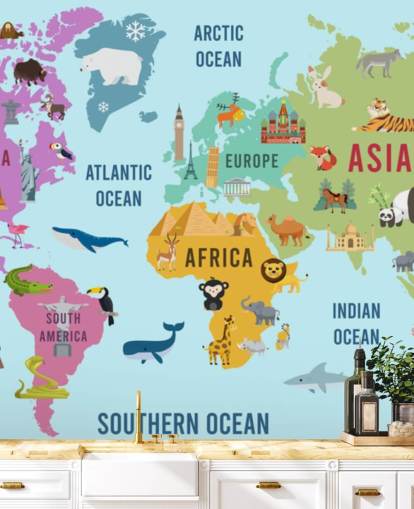 cute animal cartoon map wallpaper cute animal cartoon map wallpaper