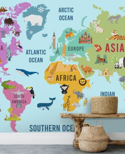 cute animal cartoon map wallpaper cute animal cartoon map wallpaper