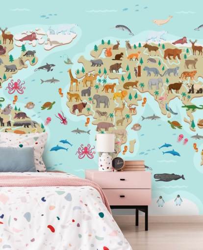 papel pintado de dibujos animados