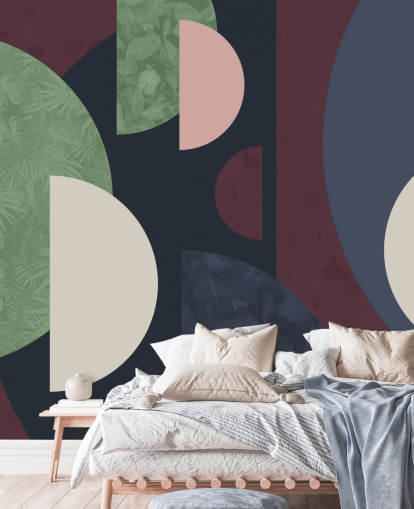 donkere vormen behang