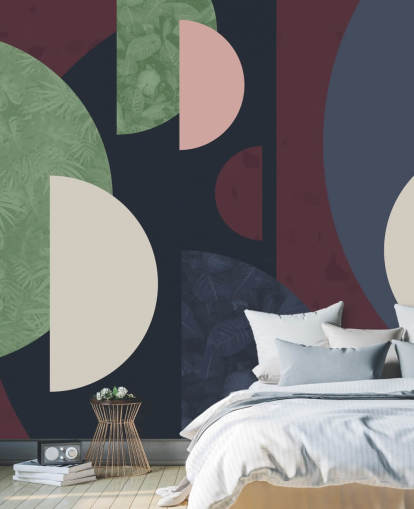 donkere vormen behang