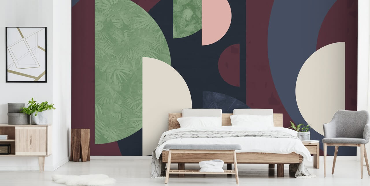 tummat muodot tapetti