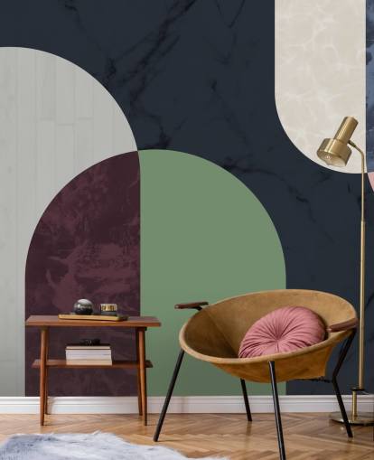 tumma Bauhaus tyyli muotoja tapetti tumma Bauhaus tyyli muotoja tapetti