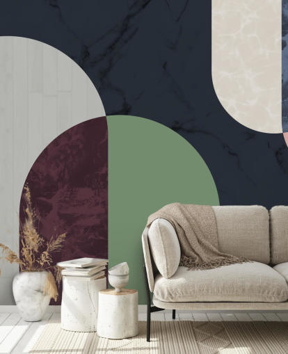 papel pintado de formas de estilo bauhaus oscuro papel pintado de formas de estilo bauhaus oscuro