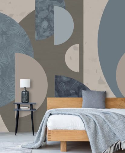 blue shapes wallpaper